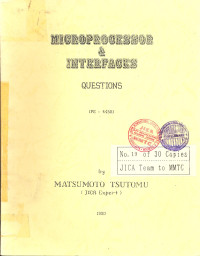 Microprocessor & Interfaces (Question)