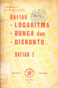 Daftar Logaritma, Bunga, dan Diskonto, Daftar E