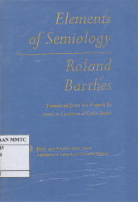 Elements  of Semiology