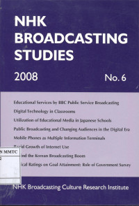 NHK Broadcasting Studies 2008, No. 6