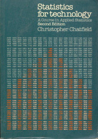 Statistics for Technology, A Course in Applied Statistic