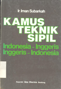 Kamus Teknik Sipil, Indonesia-Inggeris, Inggeris-Indonesia