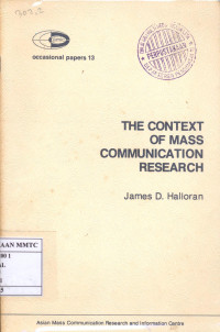 The Context of Mass Communication Research