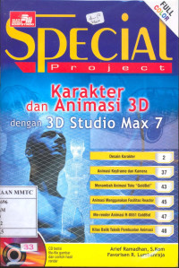 Special Project, Karakter dan Animasi 3D dengan 3D Studio Max 7