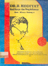 DR. R. Kodiyat, Hasil Karya dan Pengabdiannya