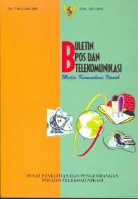 Buletin Pos dan Telekomunikasi, Media Komunikasi Ilmiah Volume 7 Nomor 2 Juni 2009