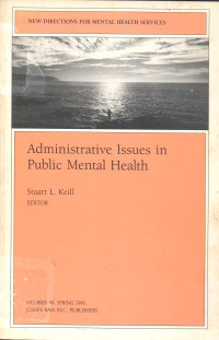 Administrative Issues in Public Mental Healh