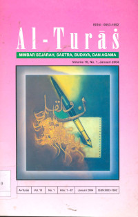Al-Turas: Mimbar Sejarah, Sastra, Budaya dan Agama, Volume 10 Nomor 1 Januari 2004