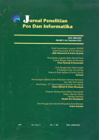 Jurnal Penelitian Pos dan Informatika Volume 2 Nomor 2 September 2012