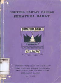 Ceritera Rakyat Daerah Sumatra Barat