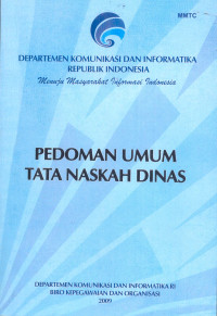 Image of Pedoman Umum Tata Naskah Dinas