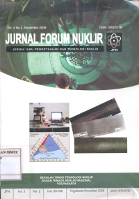 Jurnal Forum Nuklir,Volume 3 Nomor 2 November 2009