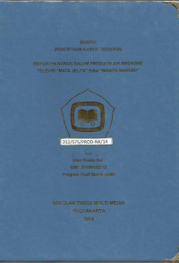 Kekuatan Narasi Dalam Produksi Air Magazine Televisi 