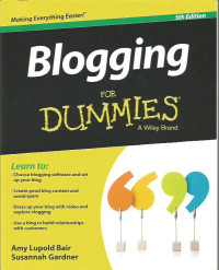 Blogging For Dummies