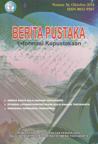 Berita Pustaka, Informasi Kepustakaan, Nomor 36, Oktober 2014