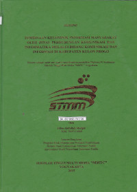 Pembinaan Kelompok Informasi Masyarakat Oleh Dinas Perhubungan Komunikasi dan Informatika Melalui Bidang Komunikasi dan Informasi Di Kabupaten Kulon Progo