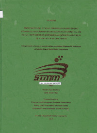 Implementasi Layanan Informasi Oleh Pejabat Pengelola Informasi dan Dokumentasi (PPID) Dalam Upaya Mewujudkan Keterbukaan Informasi Publik Di Kabupaten Kulon Progo