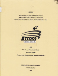Image of Perancangan Desain Brosur Cleon Sebagai Strategi Pemasaran PT. SIMS (Sarana Insan Muda Selaras) Jogja Medianet Tahun 2015