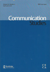 Communication Studies Volume 67 Number 2 April-June 2016