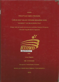 Variasi Shot dalam Produksi Magazine Show 