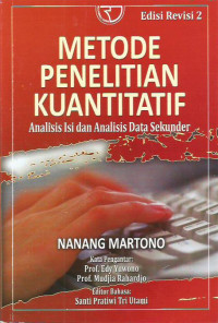 Metode Penelitian Kuantitatif: Analisis Isi dan Analisis Data Sekunder Edisi Revisi