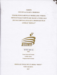Teknik Penggabungan Modelling Voksel Menggunakan Software Magica Voxel dan 3DS Max 2009 Dalam Karya Produksi Film Animasi “Repeat”