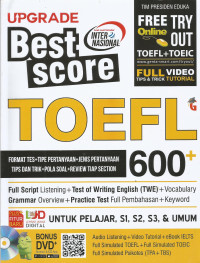 Upgrade Best Score TOEFL 600+