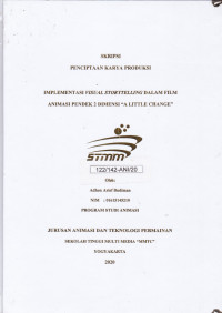 Implementasi Visual Storytelling Dalam Film Animasi Pendek 2 Dimensi “A Little Change”
