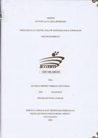 Implementasi Teknik Follow Pada Film Animasi 3D “Pesawat Kertas”
