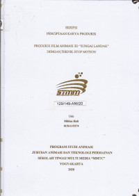 Produksi Film Animasi 3D “Sungai Landak Dengan Teknik Stop Motion