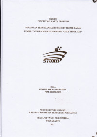 Penerapan Teknik Animasi Frame By Frame Dalam Pembuatan Film Animasi 2 Dimensi “UDAH BESOK AJA!”