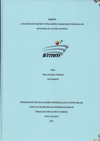 Analisis Manajemen Pengarsipan Dokumen Perkara Di Pengadilan Agama Sleman