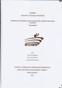 Penerapan Teknik Design Karakter Anime Pada Film Animasi “THUNDER”