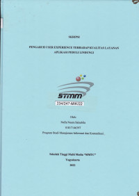 Pengaruh User Experience Terhadap Kualitas Layanan Aplikasi Peduli Lindungi