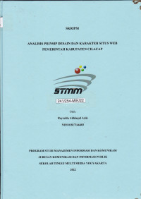 Analisis Prinsip Desain dan Karakter Situs Web Pemerintah Kabupaten Cilacap