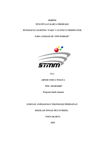 Penerapan Lighting “Fake” Caustics Underwater pada Animasi 3D “Two Worlds”